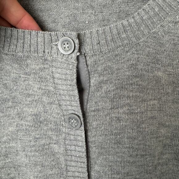 Blarney Ireland Wool Blend Grey Women's Cardigan Size Large - Picture 5 of 6